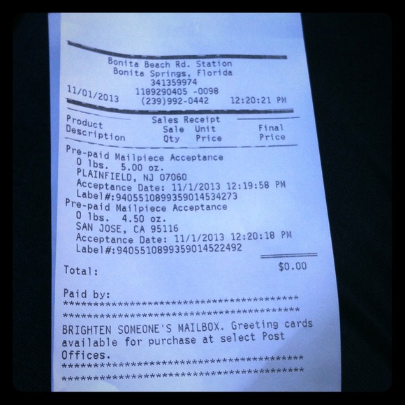 Proof of shipment for vineatra and daniellenicol1 - Picture 1 of 1