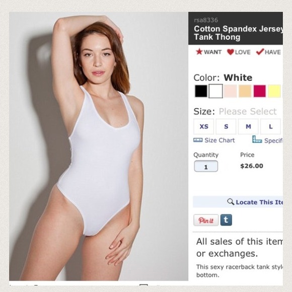 🚫American Apparel wbodysuit unavailable