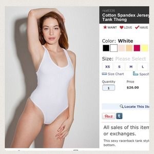 🚫American Apparel wbodysuit unavailable