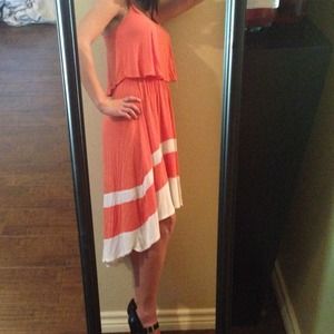 Peach dress