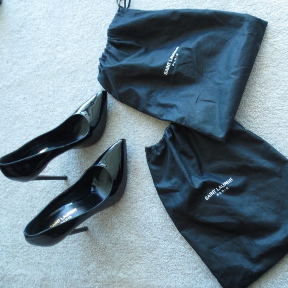 SAINT LAURENT 38.5 patten leather pumps. - Picture 2 of 4