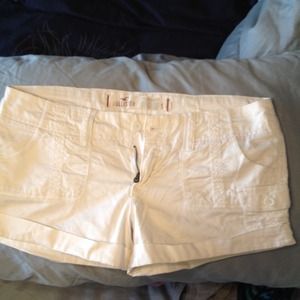 Hollister White Shorts