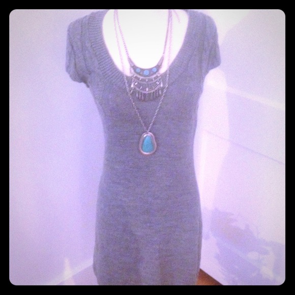 Grey sweater dress 🎀