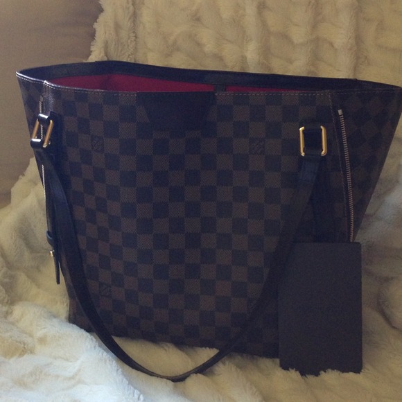 LV Cabas Rivington Damier Ebene Canvas