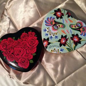 Pair of Brighton Jewelry Tin Boxes