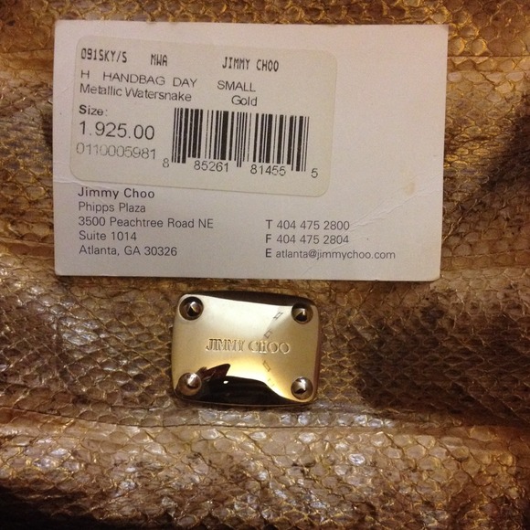 Authentic JIMMY CHOO Hobo style snakeskin purse - Picture 2 of 4