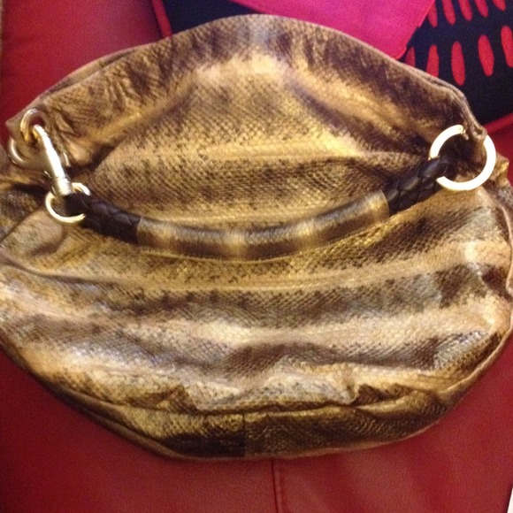 Authentic JIMMY CHOO Hobo style snakeskin purse - Picture 4 of 4