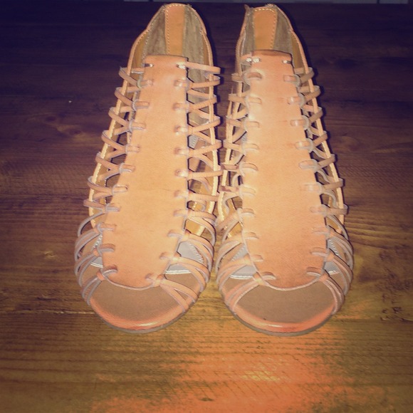 Reduced - MIA peep toe wedge sandals!