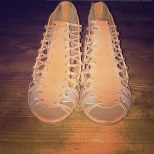 Reduced - MIA peep toe wedge sandals!