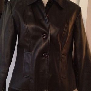 Black pleather jacket