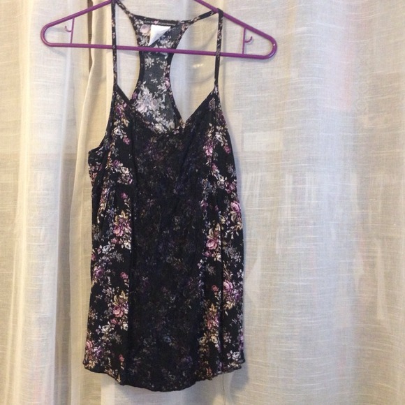 Floral and lace tank. Very pretty and comfy