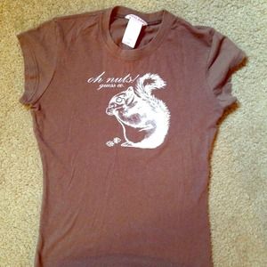 ⛔️sold⛔️Oh Nuts squirrel tee