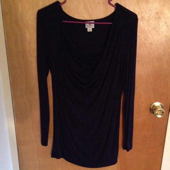 Navy Blue Cowl Neck Tunic. NAME YOUR PRICE :-) - Picture 1 of 2