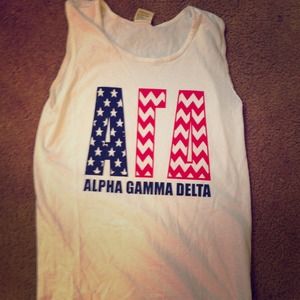 🚫sold in bundle🚫Alpha Gamma Delta patriotic tank