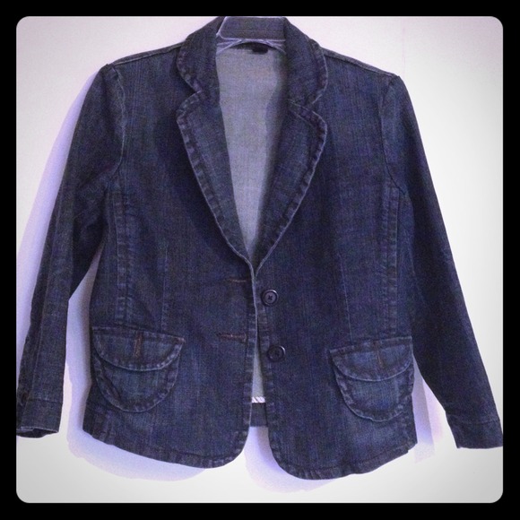 Denim blazer by Express size Medium
