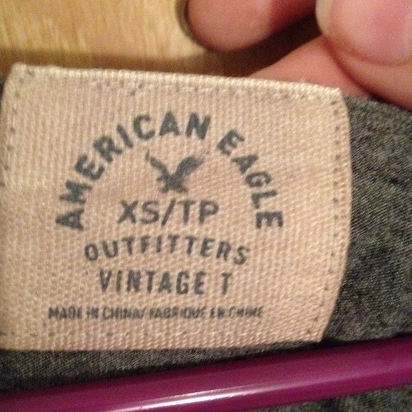 American Eagle Vintage Tee Crop Top - Picture 3 of 3