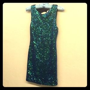 Divided sequin dress