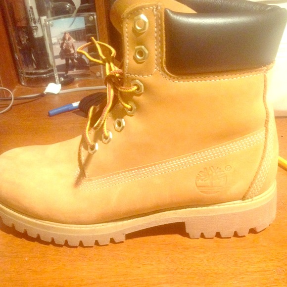 Tan original timberland boots