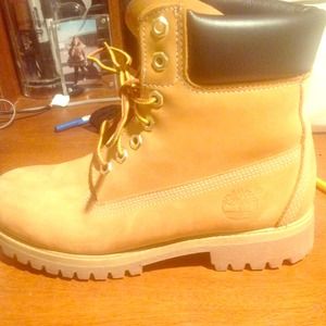 Tan original timberland boots