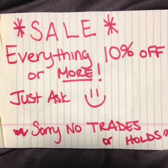 Sale!!!  (Some exceptions)