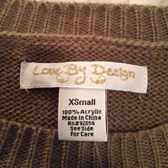 NWT BROWN STUDDED SWEATER 💕💕 - Picture 4 of 4