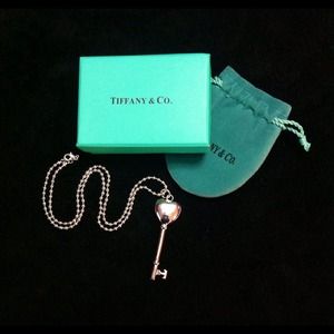 SOLD. Tiffany Heart Key locket necklace (inspired)
