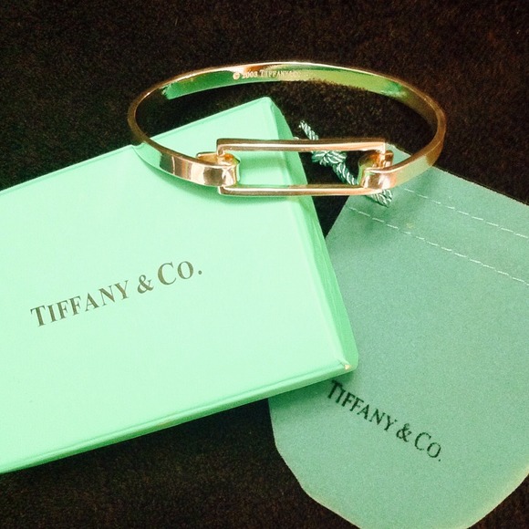 SOLD.    Tiffany Silver Buckle Bangle Bracelet