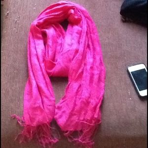 Pink scarf
