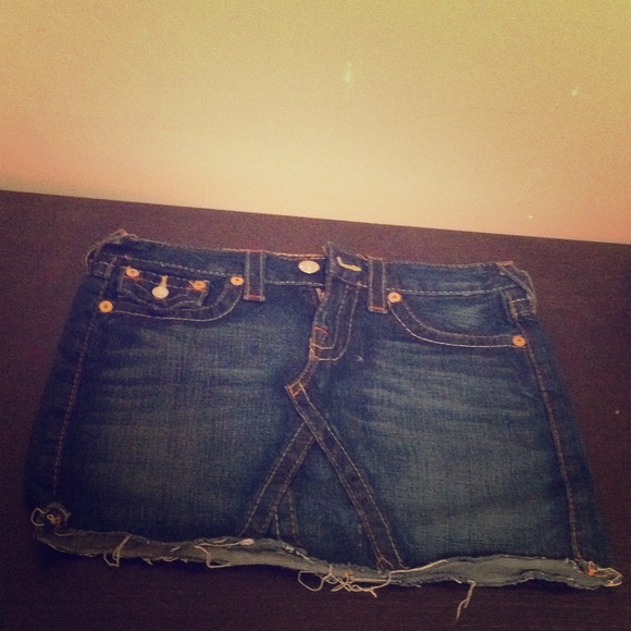 True religion jean skirt