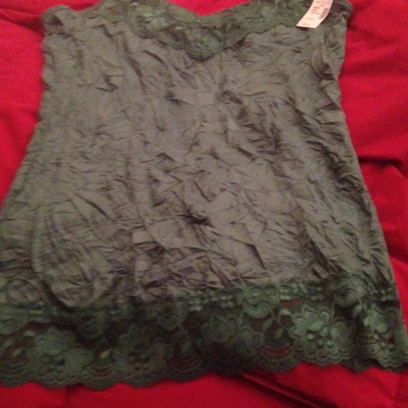 Crinkle tank top