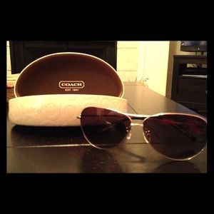 Authentic Coach Aviator Sunglasses