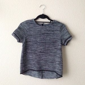 H&M Matching Short Sleeve Gray Top & Shorts