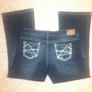 Maurices Darkwash Jeans, embellished pockets