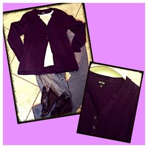 Light weight deep purple sweater