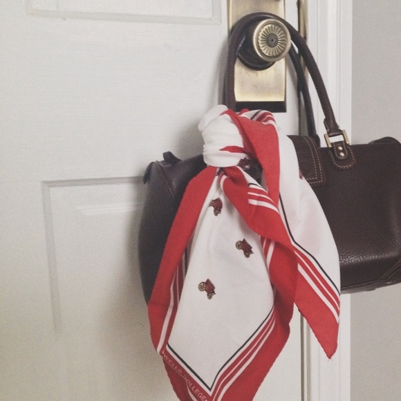 Vintage Red Stagecoach Scarf