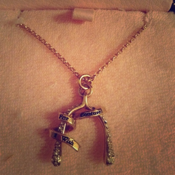 I wish for couture wishbone Juicy couture necklace