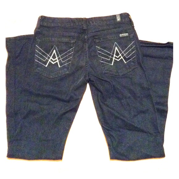 7 for all Mankind - 'A' Pocket in Black.