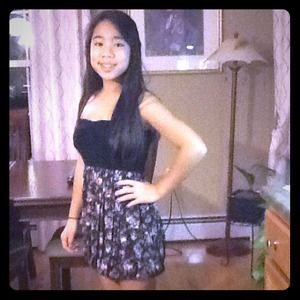 Causal Strapless Floral Dress