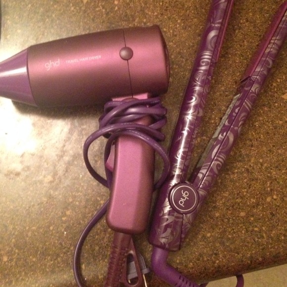 Almost new GHD hair straightner w. hair dryer