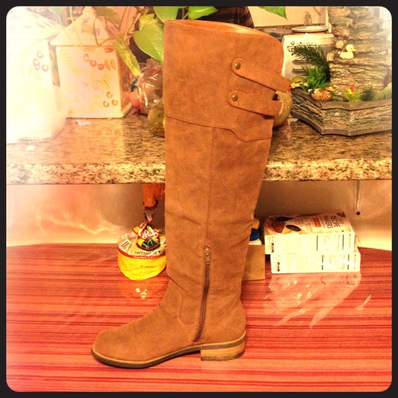 Soft brown long boots