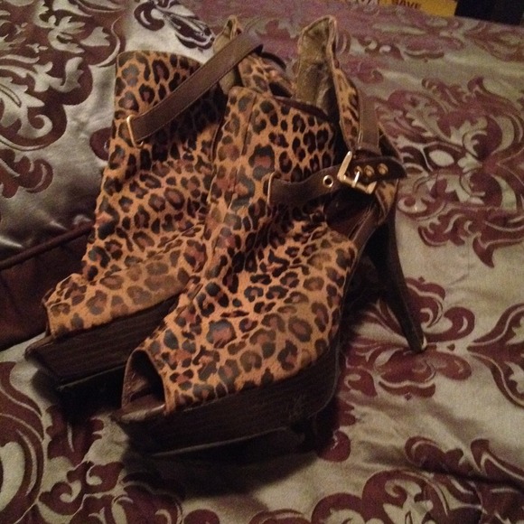 Cheetah print heels