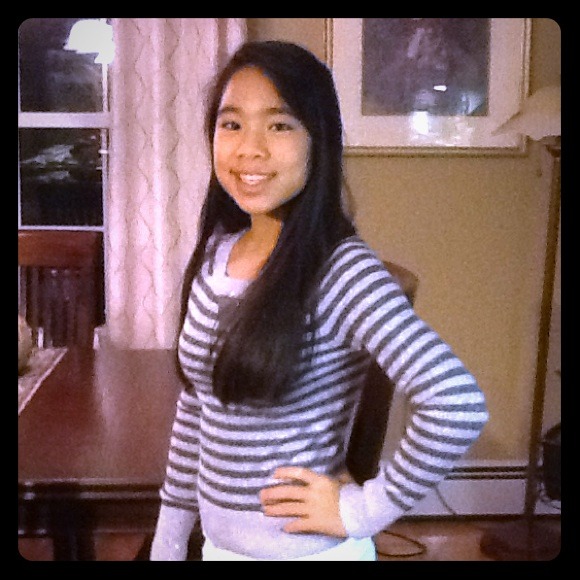 Delia*s Purple Striped Sweater