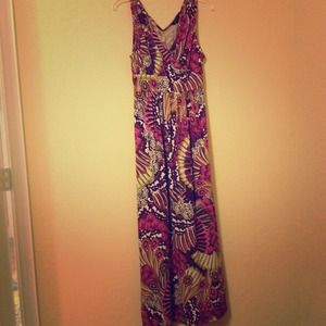 Peacock Maxi Dress