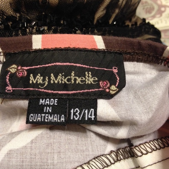 Pink and brown Halter dress - Picture 4 of 4