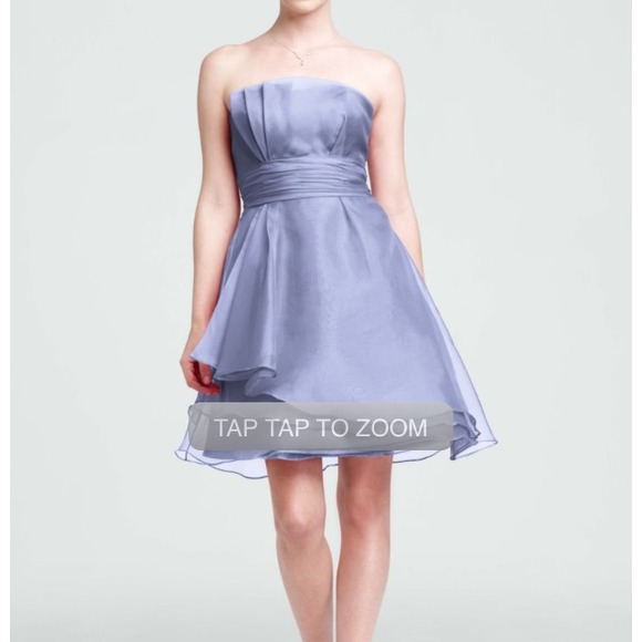 Watermelon David's Bridal Dress - Picture 2 of 4