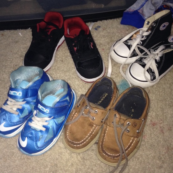 Nike sperry lebrons and converse