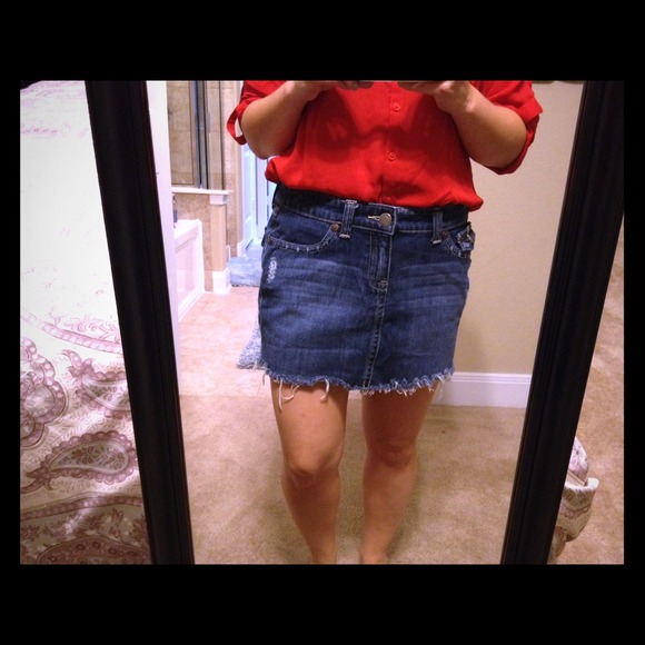 Denim Mini Skirt - Picture 1 of 3
