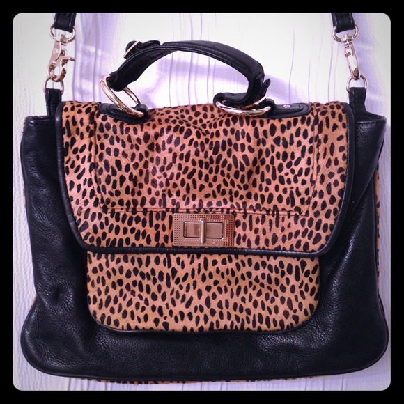 ⚡️SOLD Rebecca Minkoff Cheetah Haircalf Covet Bag