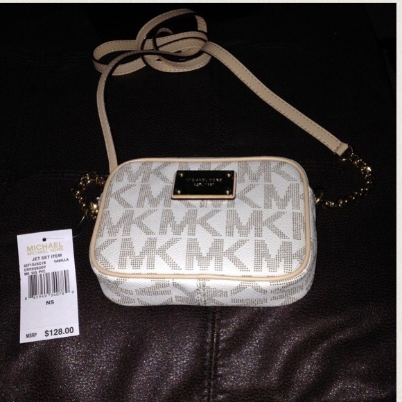 BNWT Authentic Michael Kors Vanilla Crossbody Bag
