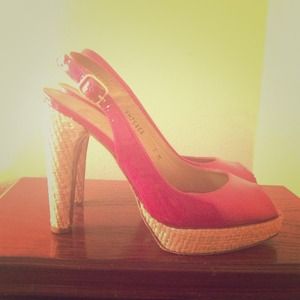 Cherry Red Stuart Weitzman Heels